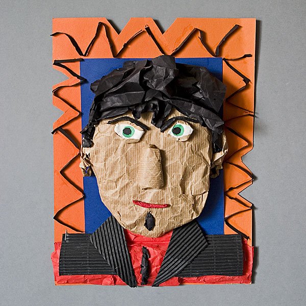 Бумажная пластика портрет