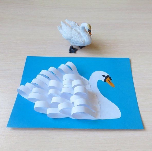 Поделки из белой бумаги для детей