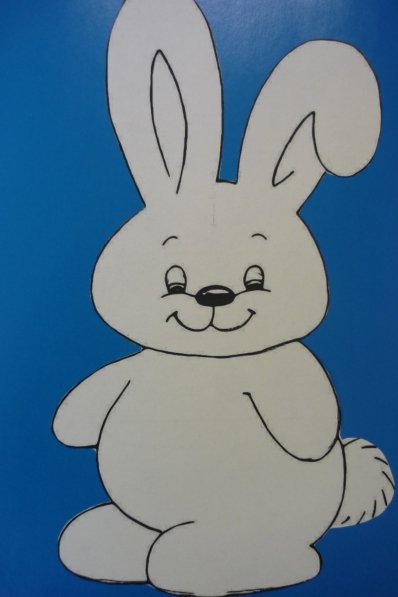 Объемная аппликация зайчик