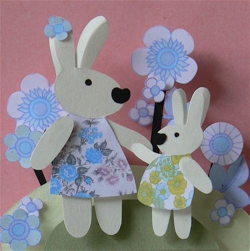 Объемная аппликация заяц