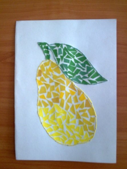 Мозаичная аппликация дары осени