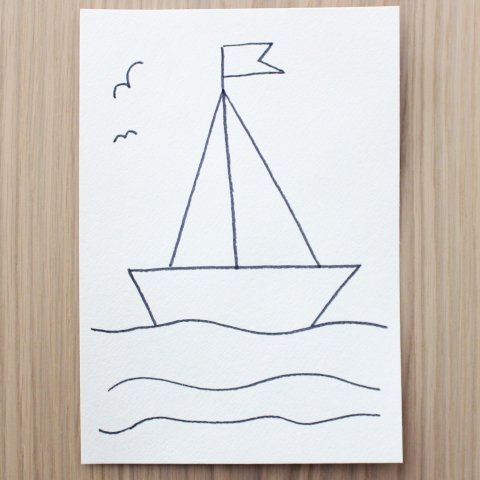 Рисование кораблик старшая группа