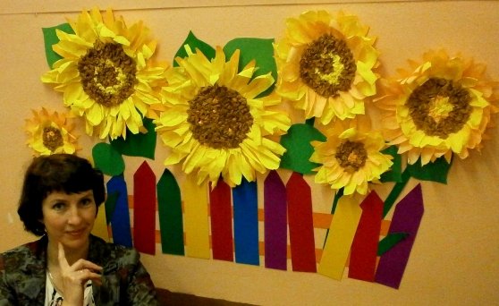 Подсолнухи украшение для группы