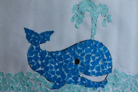 Аппликация морские жители