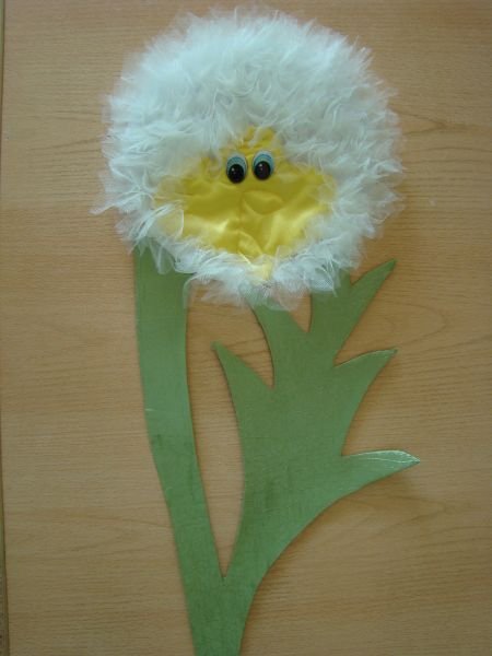 Аппликация одуванчик