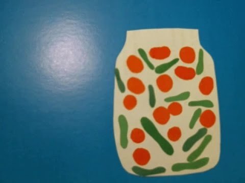 Аппликация банка с соленьями