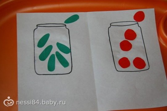 Аппликация помидор в младшей группе