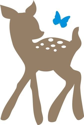 Олененок шаблон для аппликации