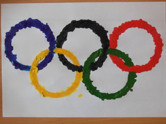 Лепка Олимпийские кольца