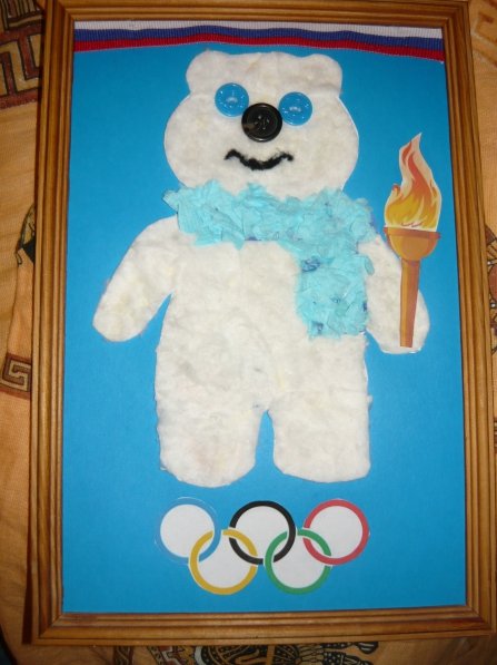 Аппликация на спортивную тему