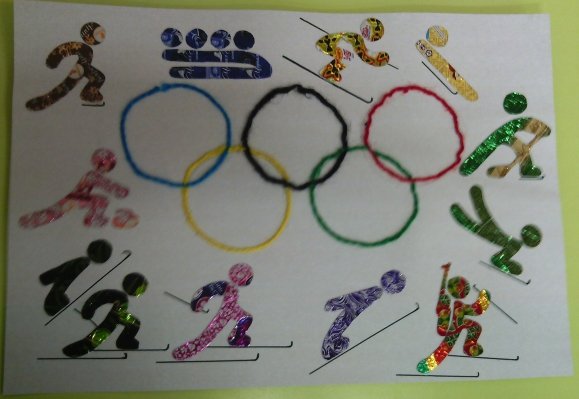 Аппликация на тему спорт