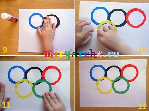 Аппликация на тему спорт