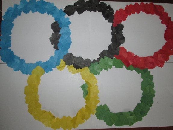 Аппликация Олимпийские кольца