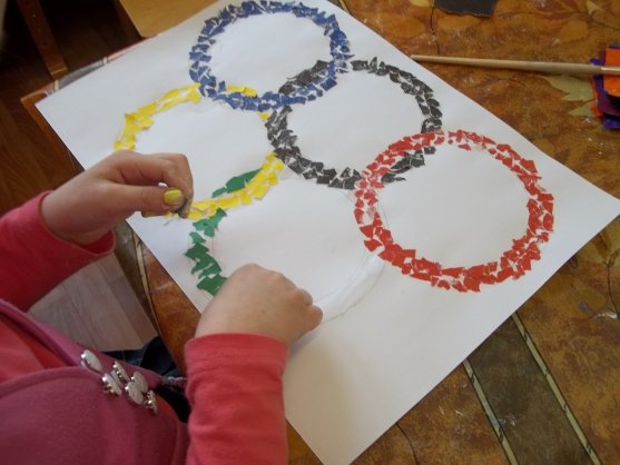 Поделка Олимпийские кольца