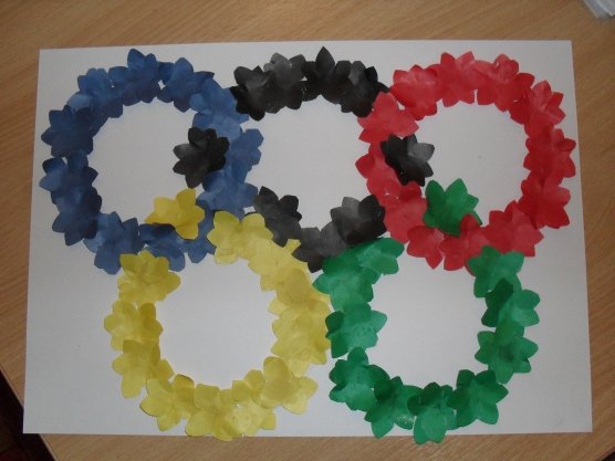 Поделка для детей Олимпийские кольца