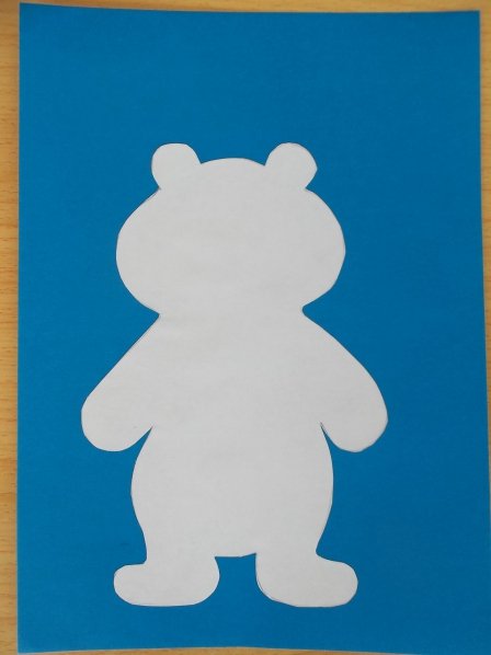 Аппликация медведь средняя группа