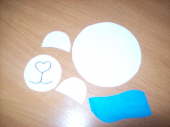 Аппликация Олимпийский мишка 2 младшая