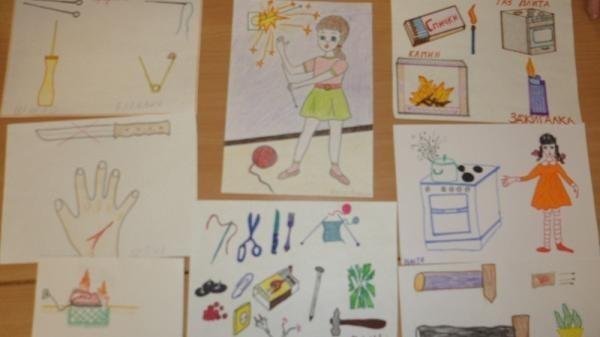 Опасные предметы подготовительная группа