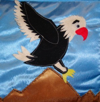 Орел из фетра