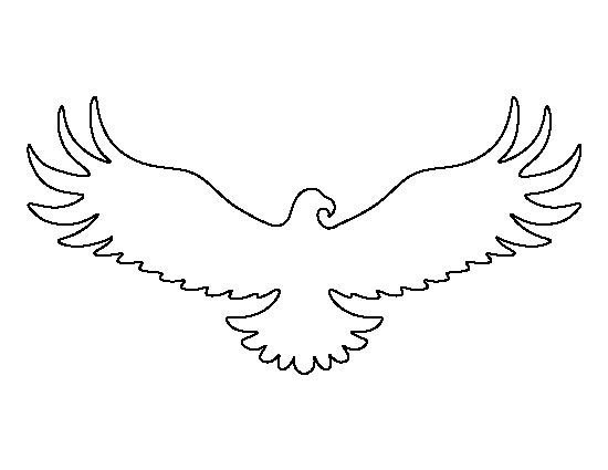 Трафарет орла