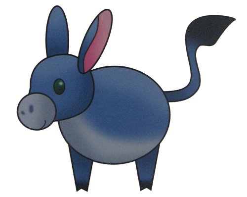 Осел для детский поделок