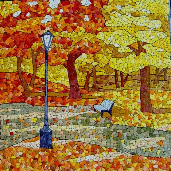 Мешакина мозаика из яичной скорлупы