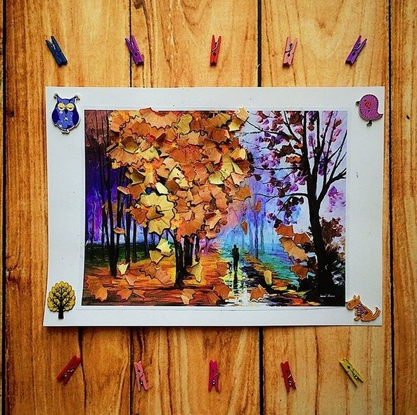 Объемное панно осень