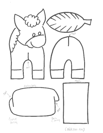 Аппликация ослик для детей