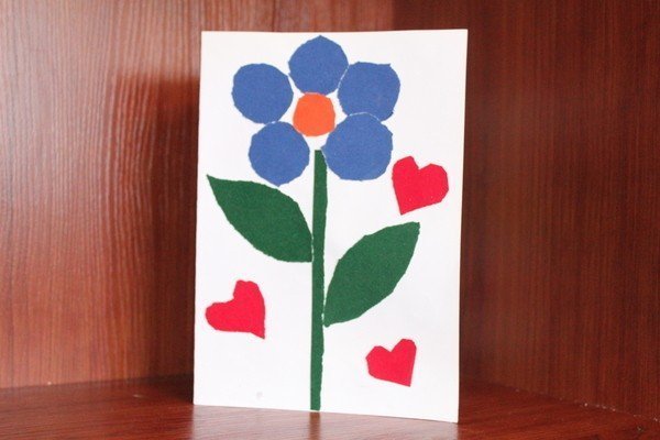 Простая открытка для бабушки