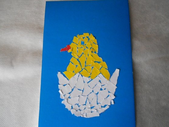 Аппликация из рваной бумаги