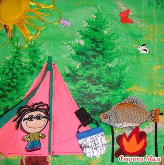 Аппликация палатка