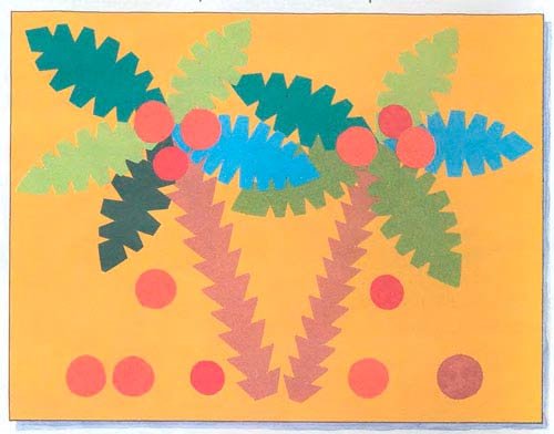 Аппликация из бумаги