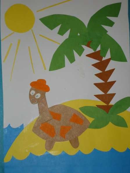 Аппликация животных в детском саду