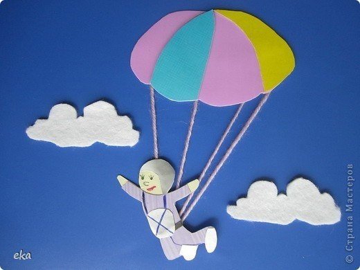 Поделка парашютист