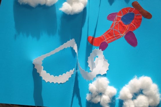 Аппликация парашют к 23 февраля