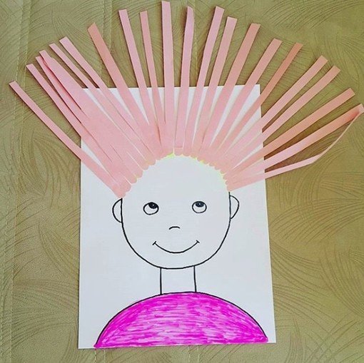 Аппликация на тему парикмахер