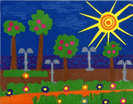 Аппликация парк