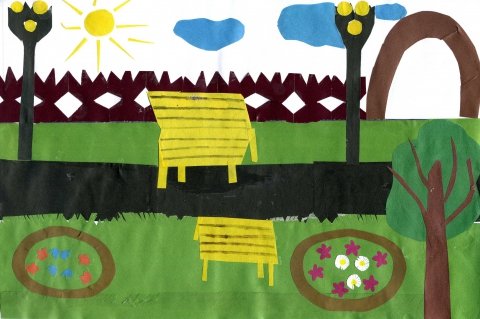 Аппликация парк