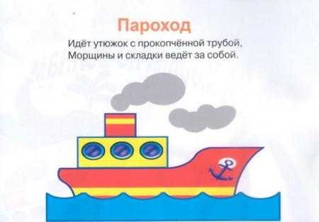 Аппликация пароход в подготовительной группе