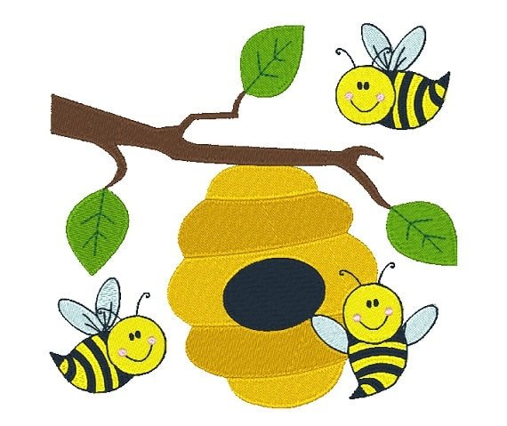 Сюжетная аппликация пчела