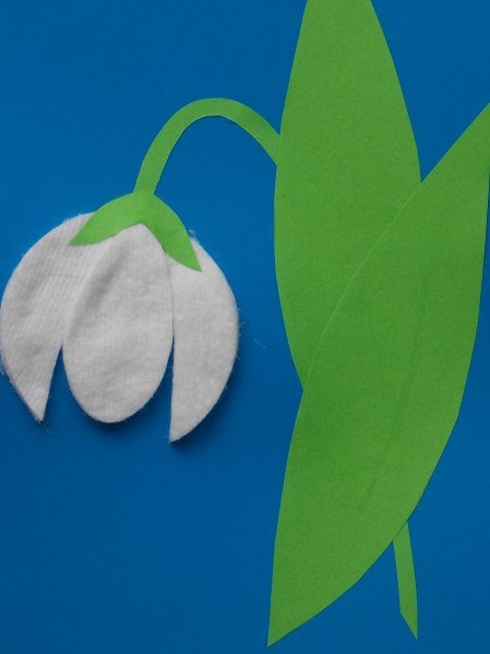 Объемная аппликация первоцветы