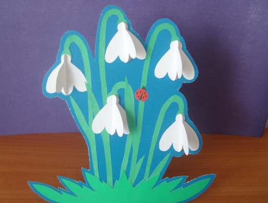 Подснежники аппликация для детей