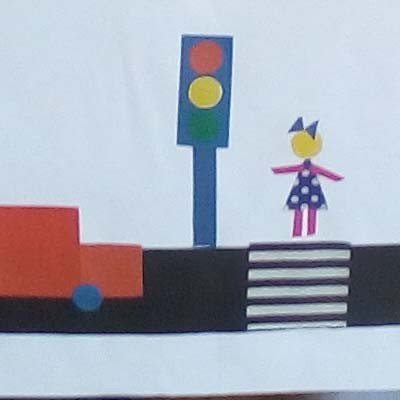 Аппликация по ПДД В подготовительной группе