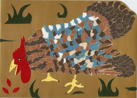 Аппликации петушок рваные (43 фото)