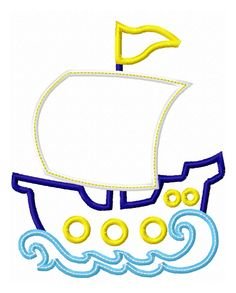 Пиратский корабль шаблон для аппликации