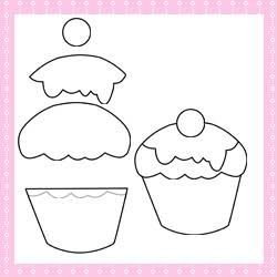 Аппликация пирожное