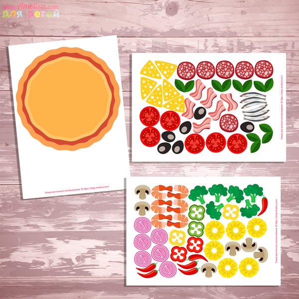 Аппликация пицца в старшей группе