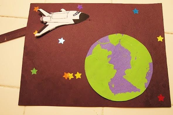Аппликации на тему космос для детей