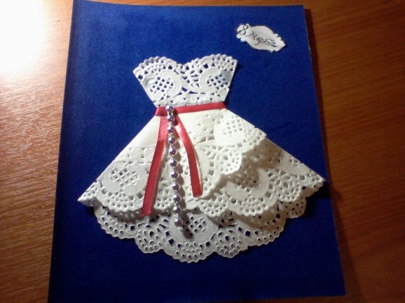 Поделки из ажурных салфеток