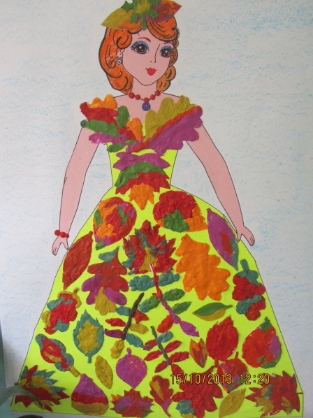 Рисование платье для мамы старшая группа